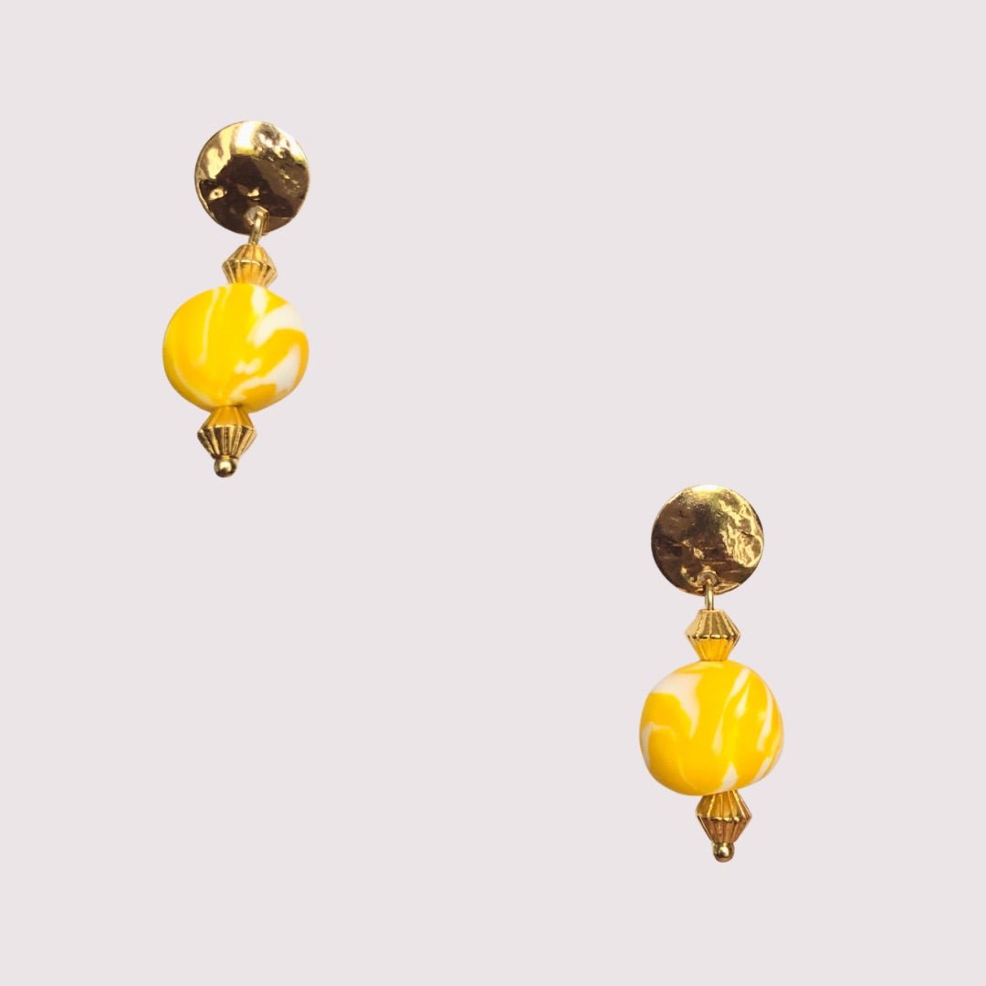 Boucles d’oreilles « Deauville » Soleil doré - Julie COLLEONI