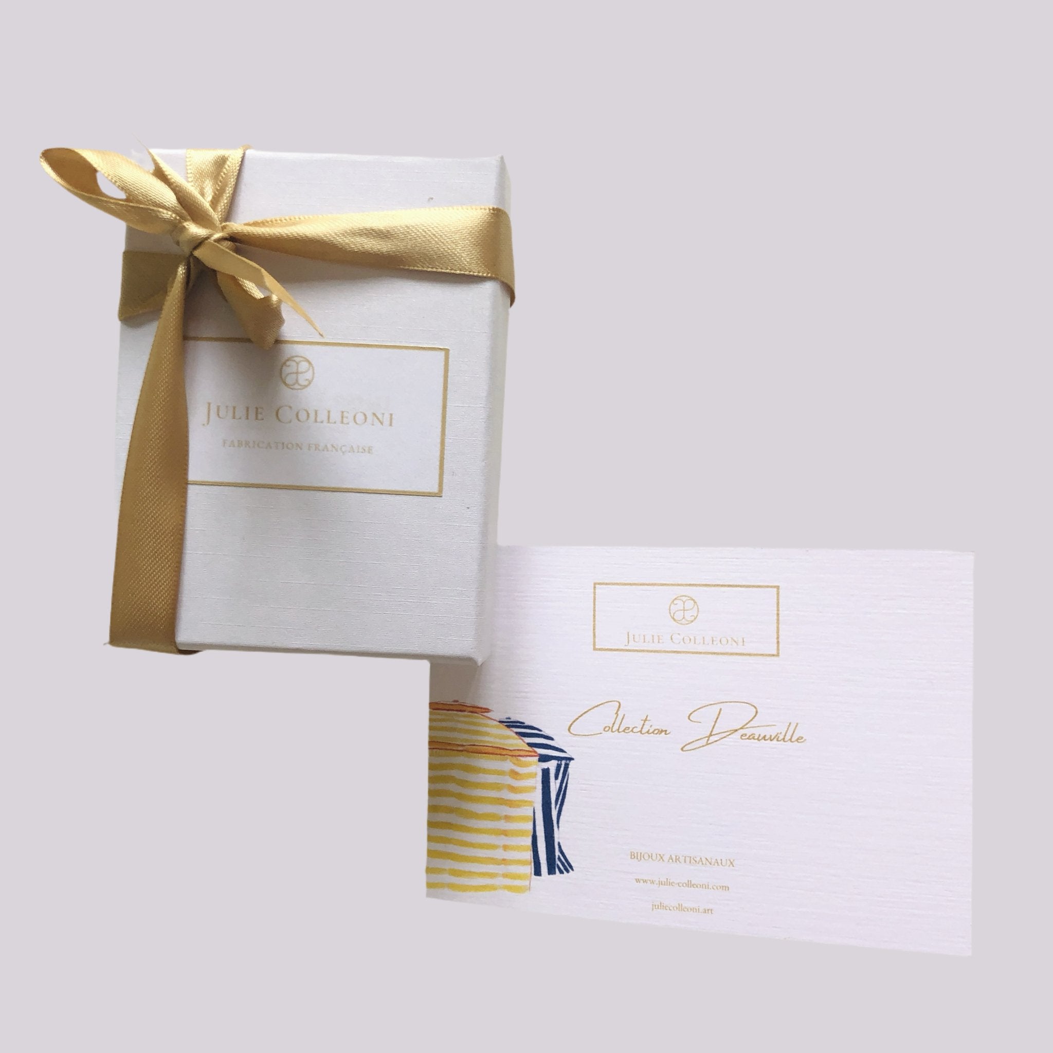 Boucles d’oreilles « Deauville » Soleil doré - Julie COLLEONI