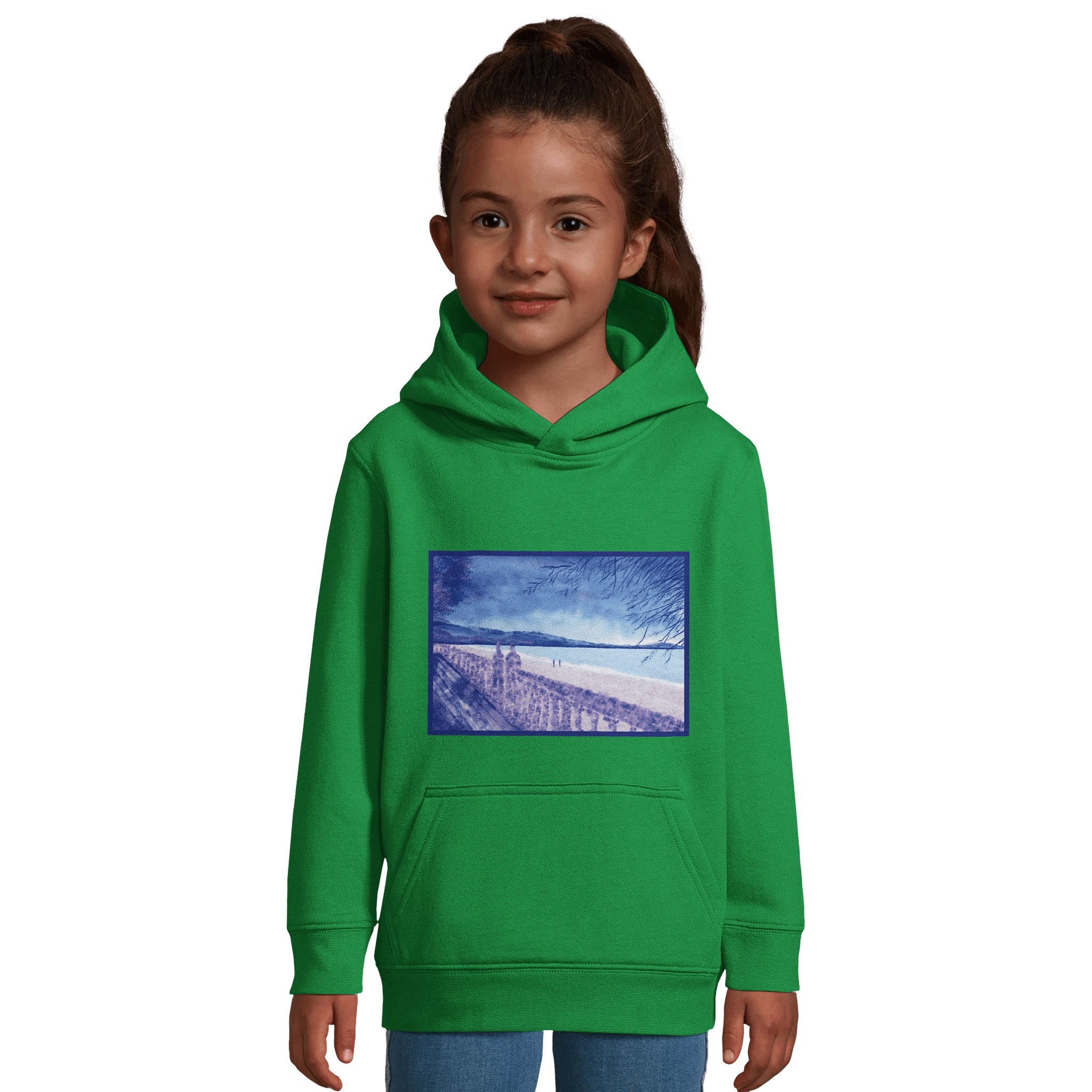 Hoodie enfant "Souvenirs sur le sable" - Julie COLLEONI