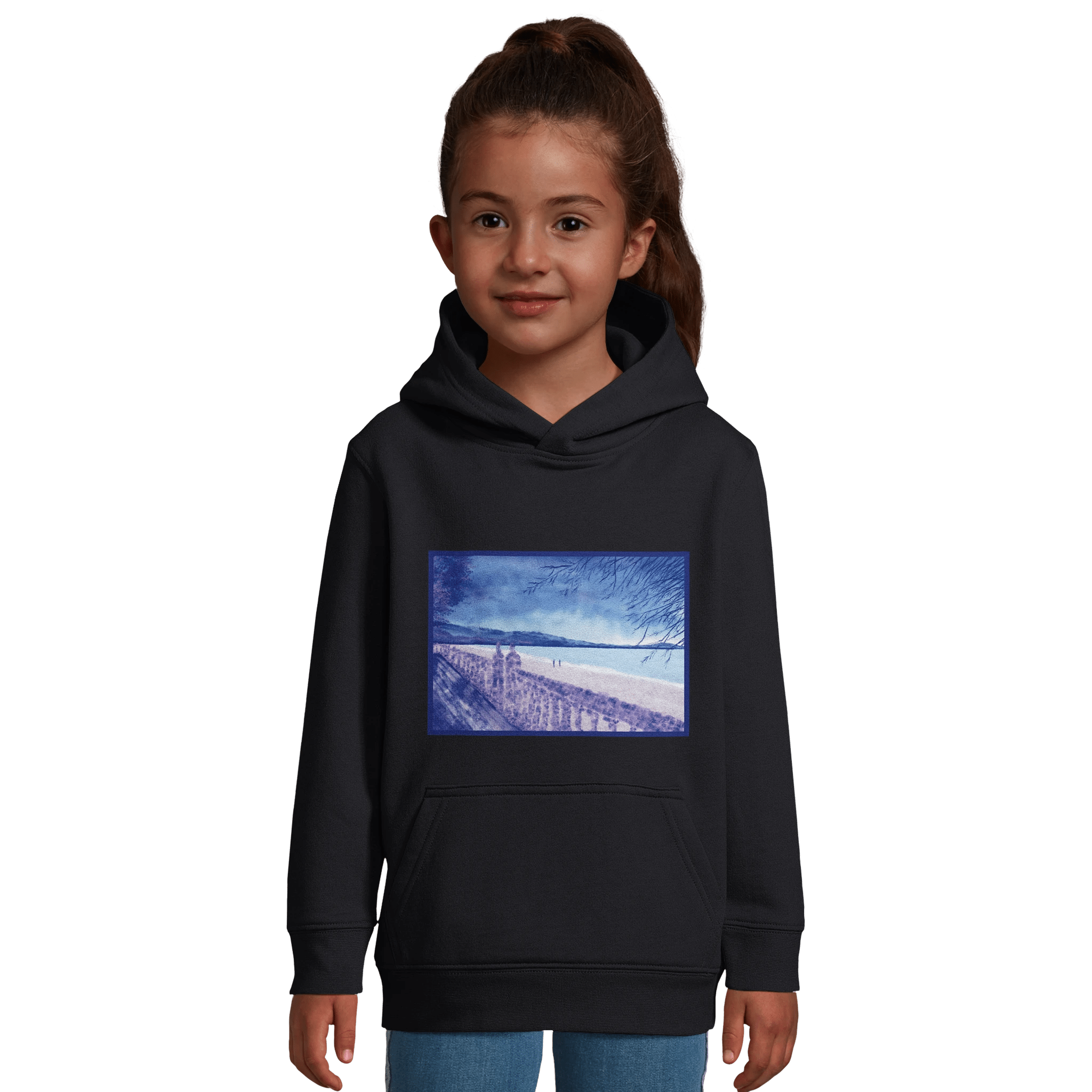 Hoodie enfant "Souvenirs sur le sable" - Julie COLLEONI