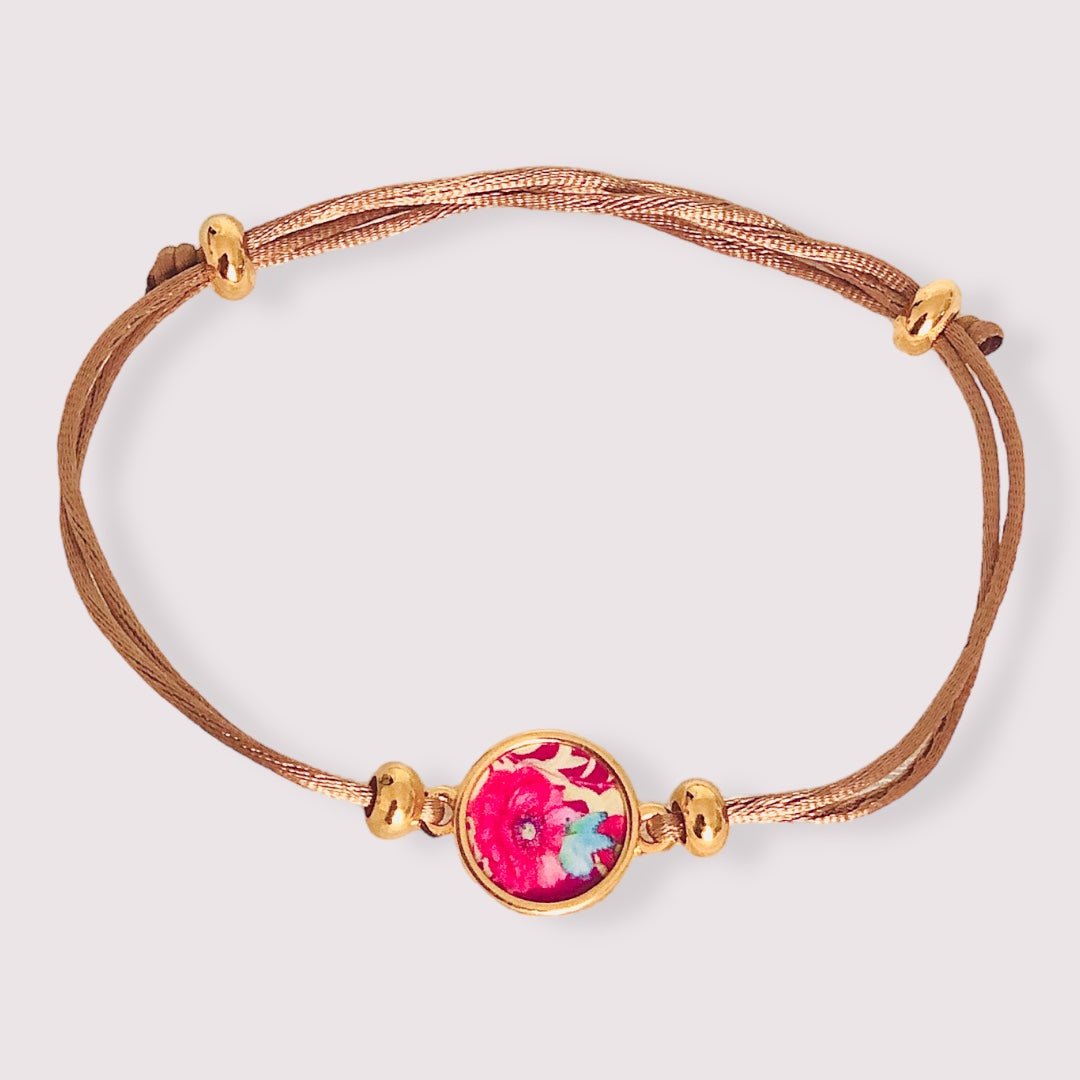 Bracelet cordon le Jardin de Coquelicots - Julie COLLEONI