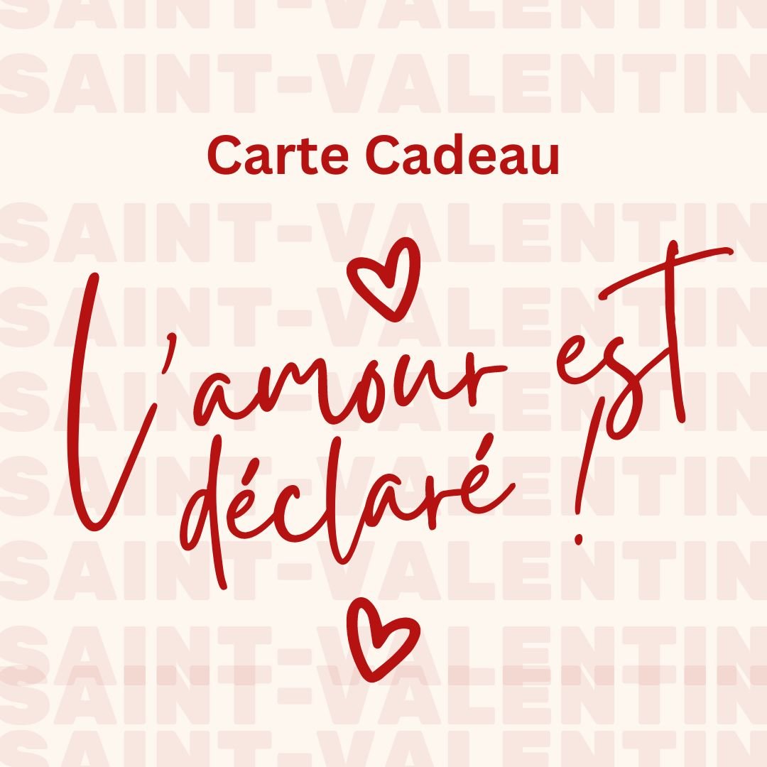 Offrez une carte cadeau pour la St Valentin - Julie COLLEONI