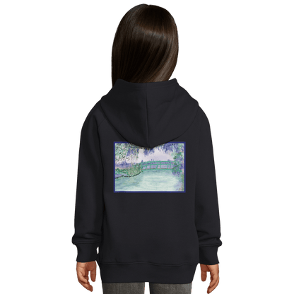 Hoodie en coton bio &quot;Rêverie à Giverny&quot; personnalisable - Julie COLLEONI