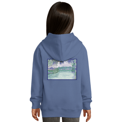 Hoodie en coton bio &quot;Rêverie à Giverny&quot; personnalisable - Julie COLLEONI