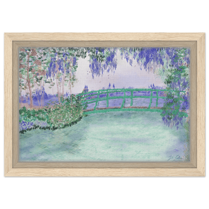 &quot;Rêveries à Giverny&quot; – Toile avec encadrement - Julie COLLEONI