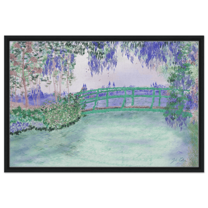 &quot;Rêveries à Giverny&quot; – Toile avec encadrement - Julie COLLEONI