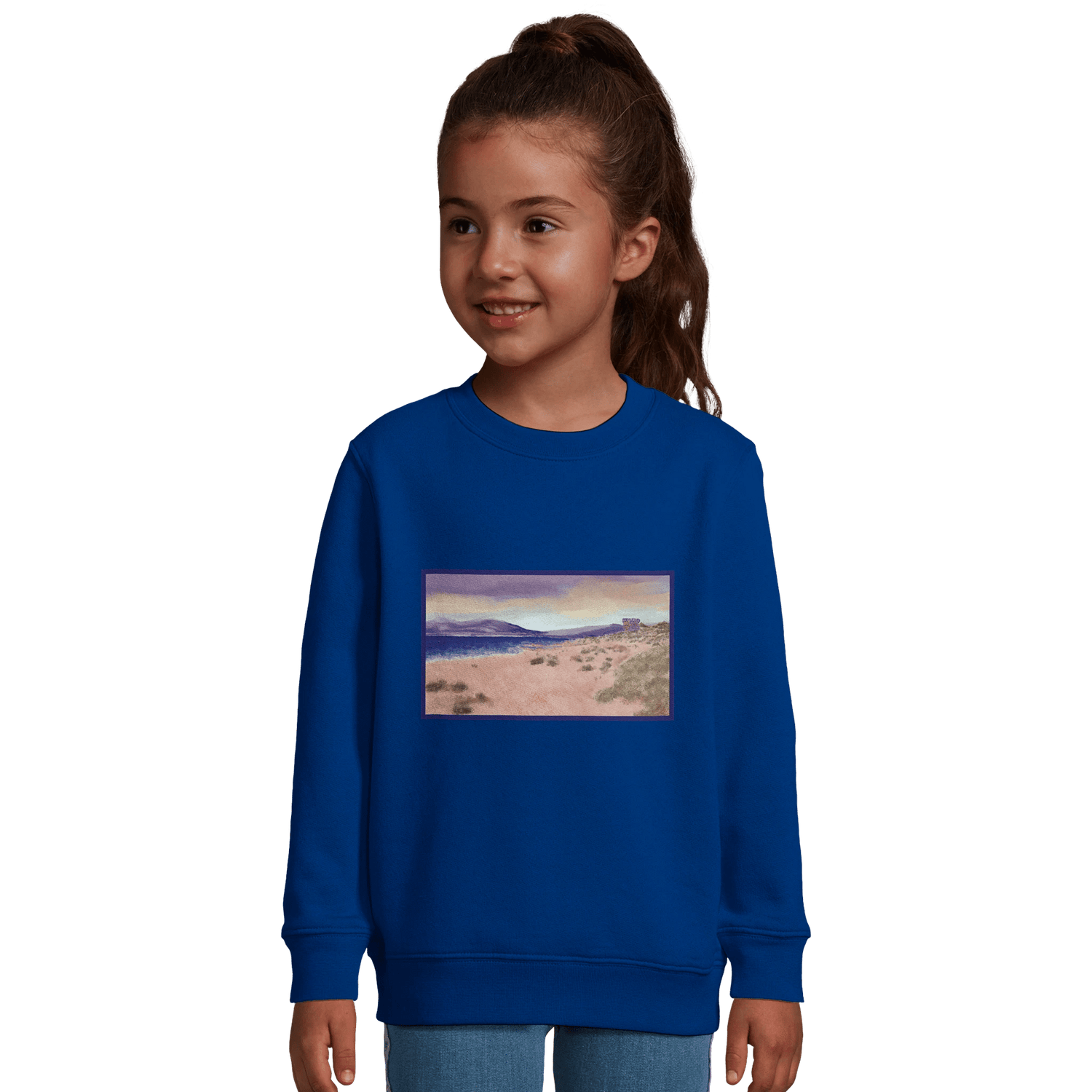 Sweat-shirt enfant &quot;Les Sables de Capitello&quot; - Julie COLLEONI