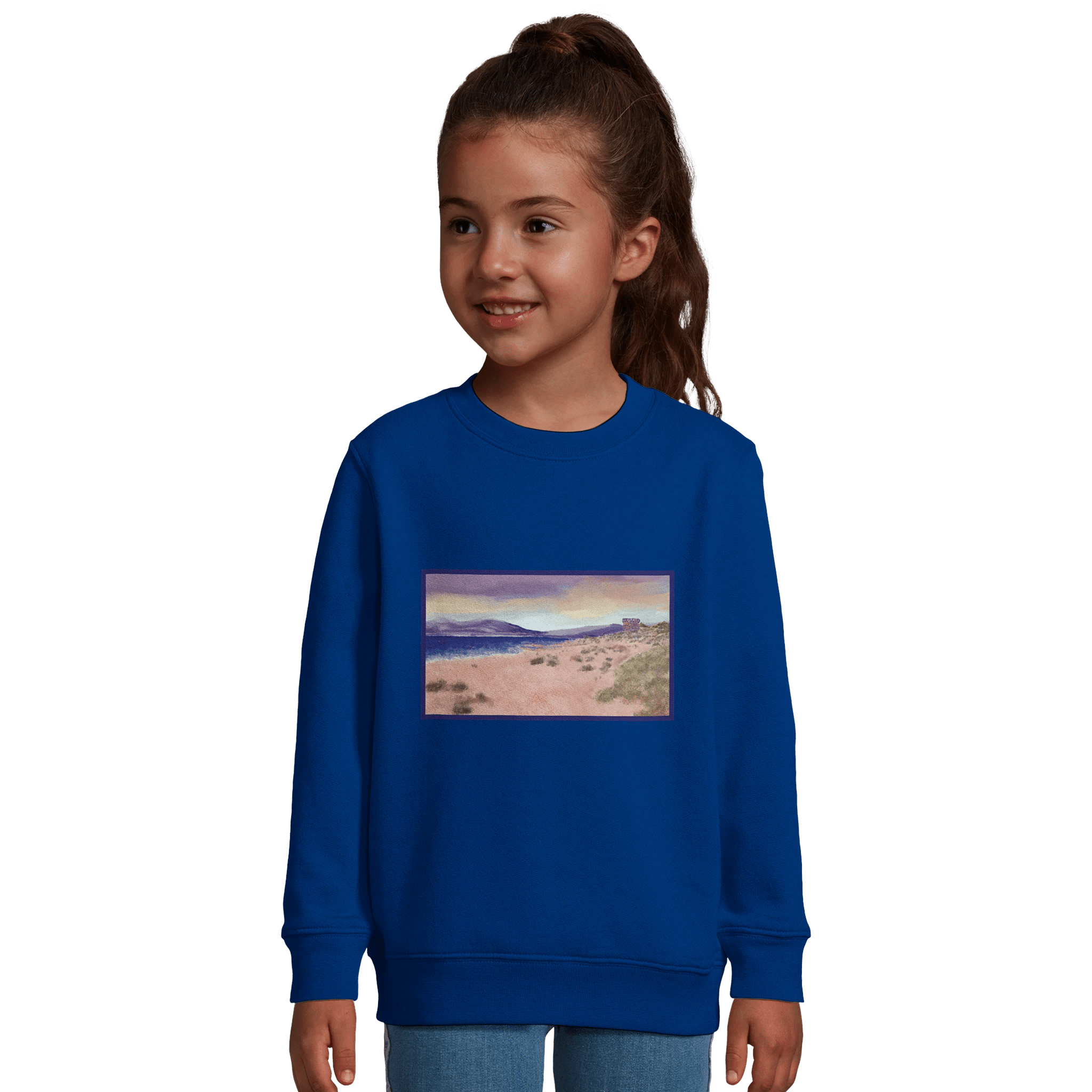 Sweat-shirt enfant &quot;Les Sables de Capitello&quot; - Julie COLLEONI