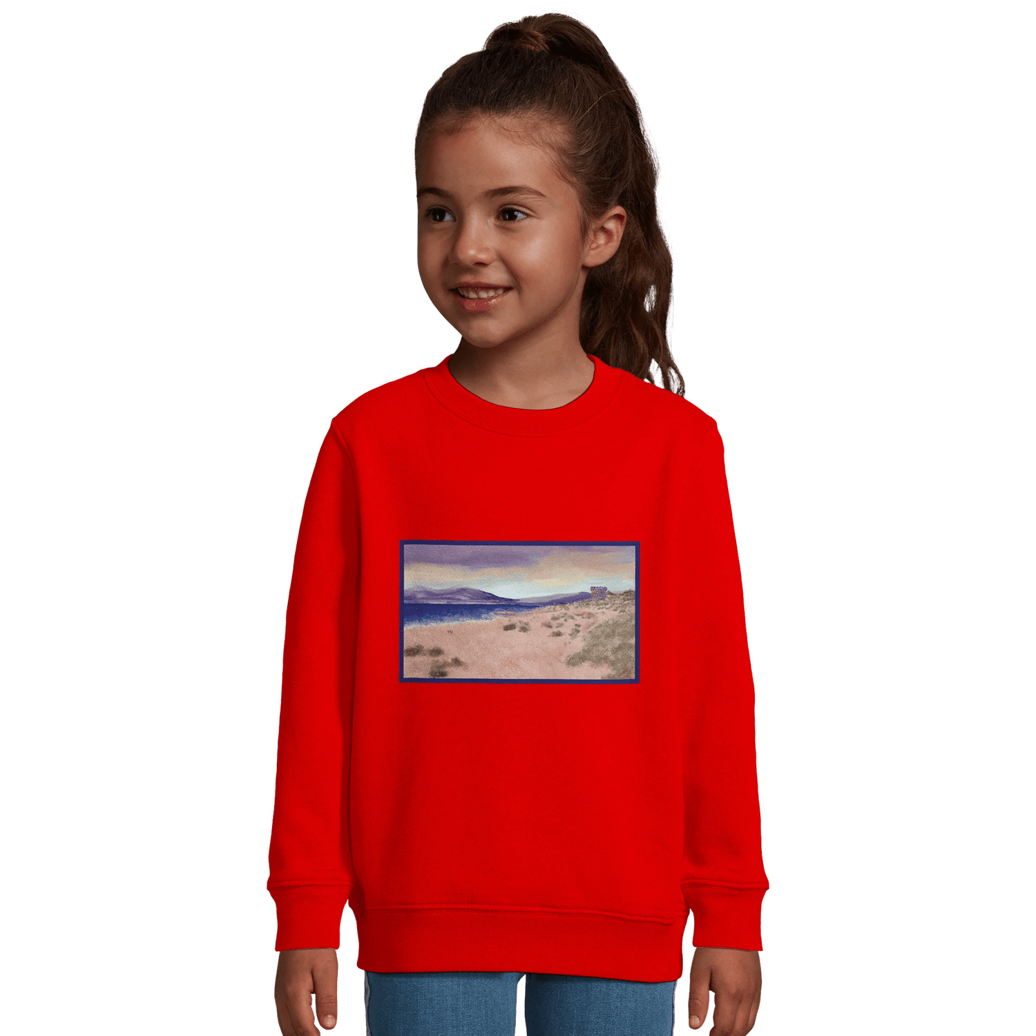 Sweat-shirt enfant &quot;Les Sables de Capitello&quot; - Julie COLLEONI