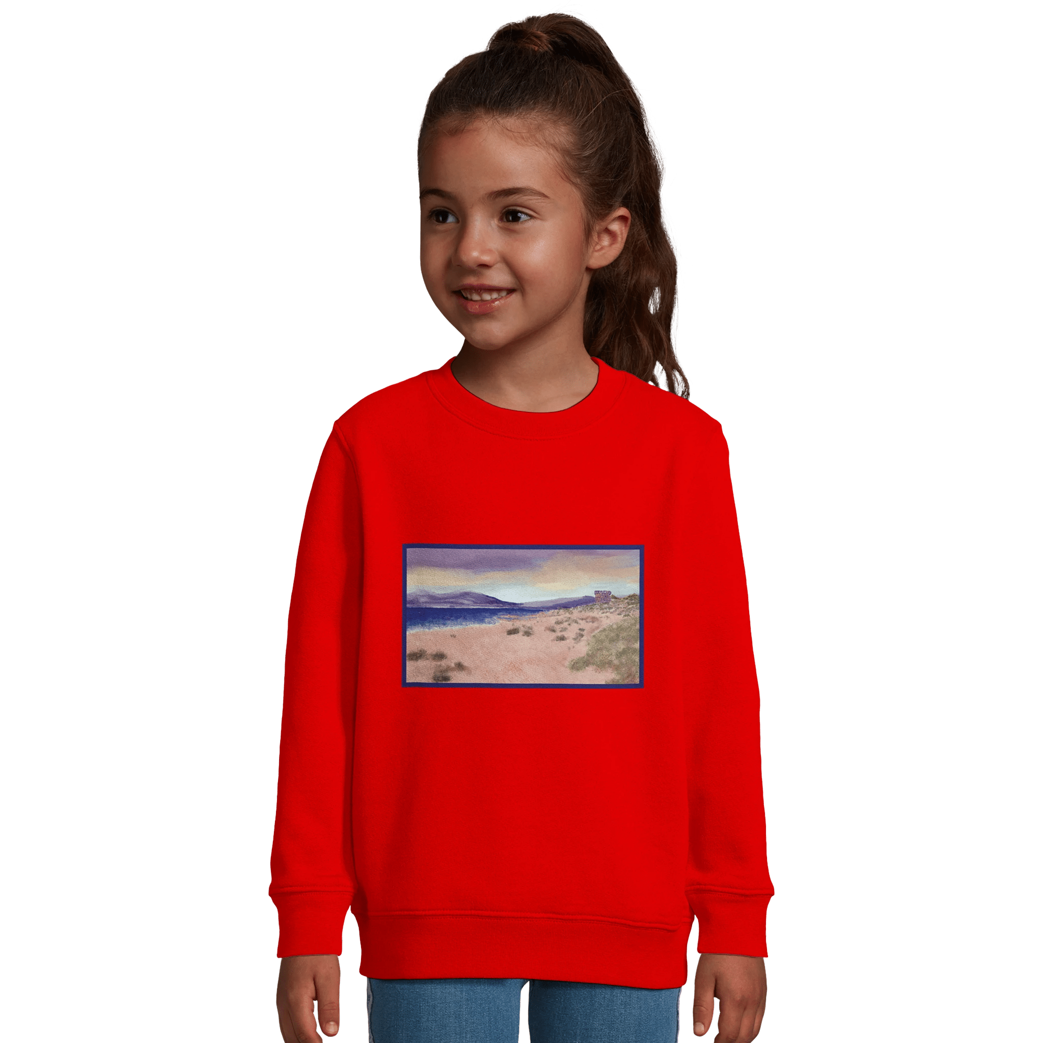 Sweat-shirt enfant &quot;Les Sables de Capitello&quot; - Julie COLLEONI