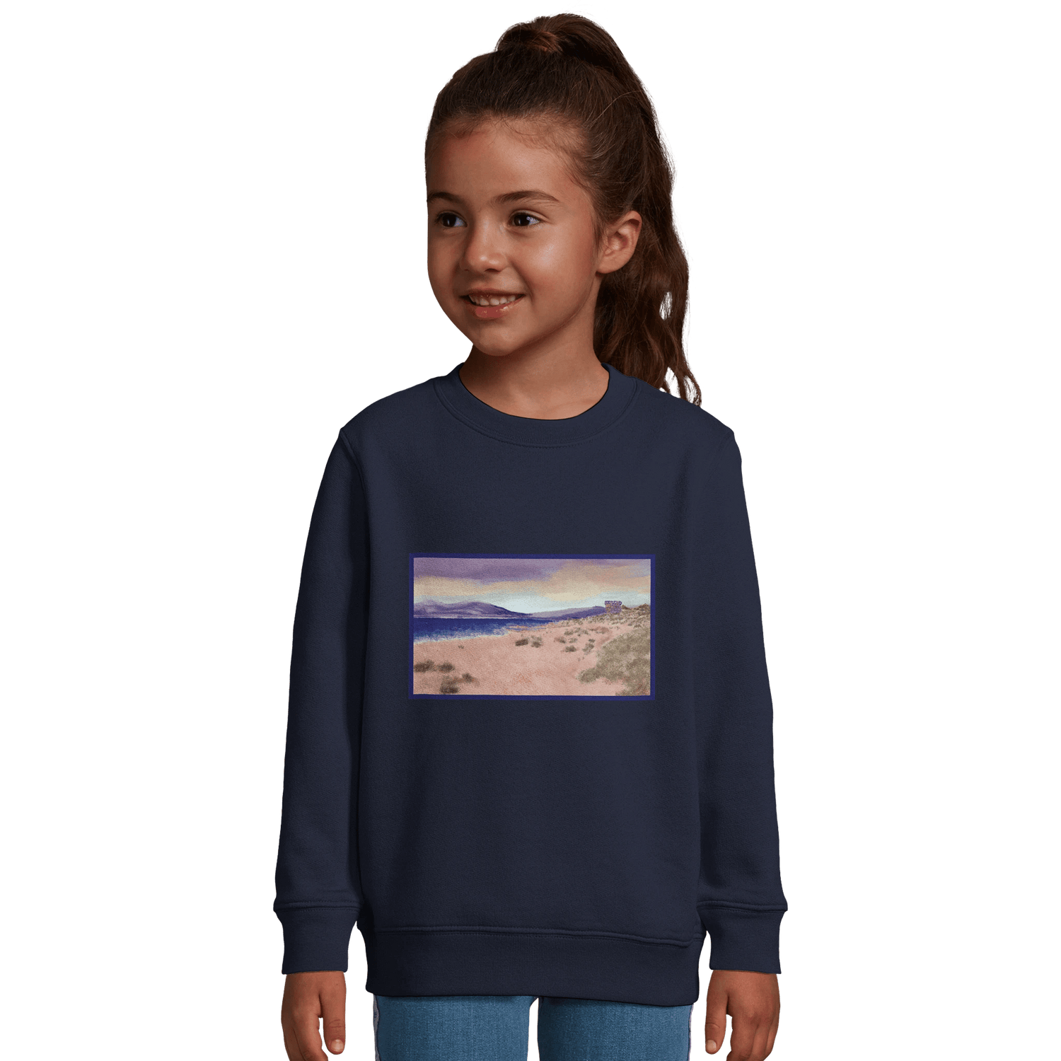 Sweat-shirt enfant &quot;Les Sables de Capitello&quot; - Julie COLLEONI