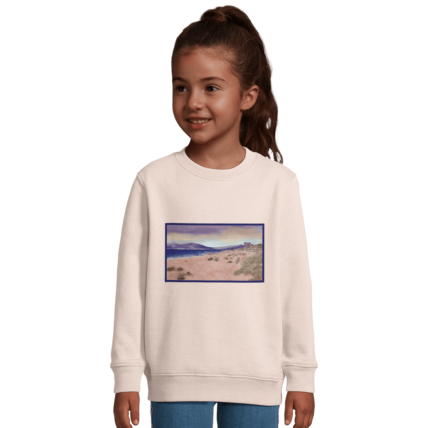 Sweat-shirt enfant &quot;Les Sables de Capitello&quot; - Julie COLLEONI